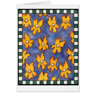 Cartão Flor do macaco