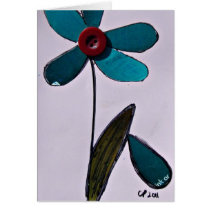 Cartão Flor dos meios mistos