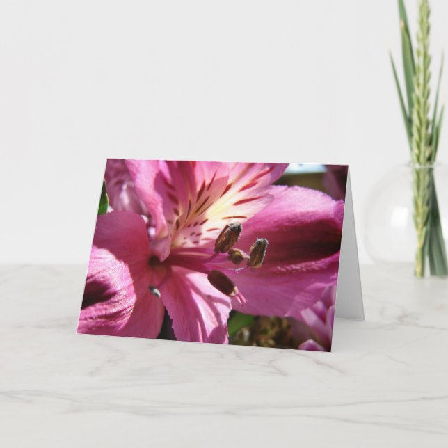 Cartão Flor em um Buquê (Frente)