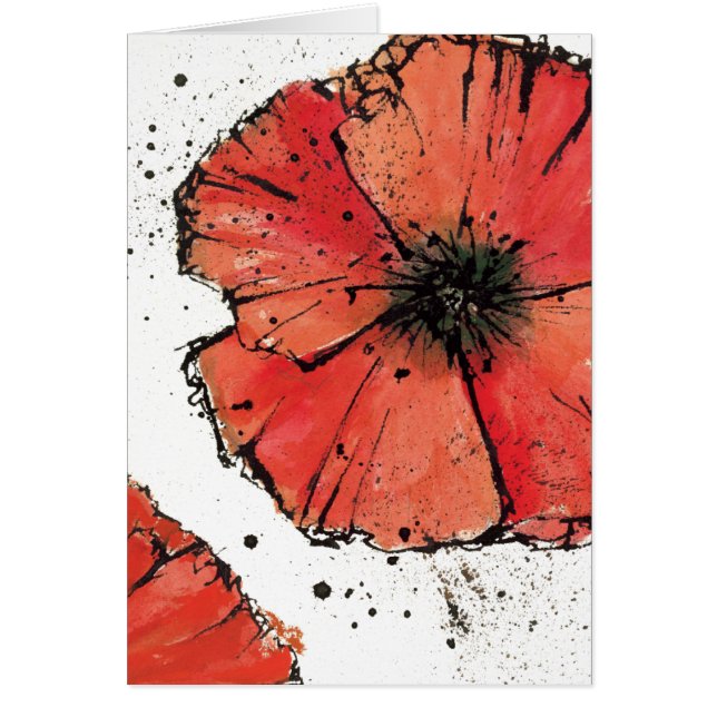 Cartão Flor em um fundo branco (Frente)