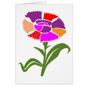 Cartão FLOR : Esquema de Cores Incomum