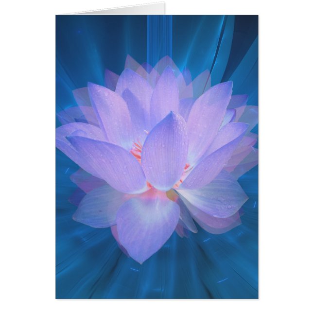 Cartão Flor Galáxico (Frente)