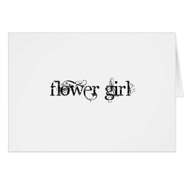 Cartão Flor Girl (Frente Horizontal)