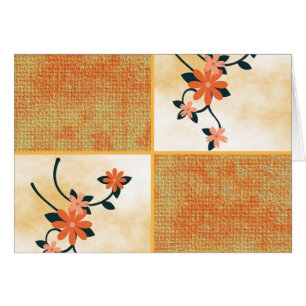 Cartão Flor Laranja