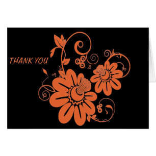 Cartão Flor Laranja