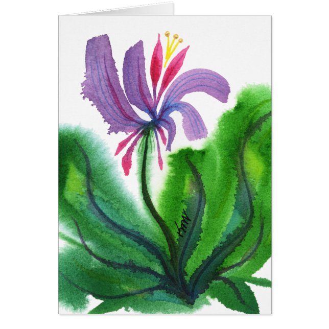 Cartão Flor, mini 002 (Frente)