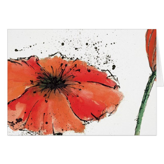 Cartão Flor na flor completa (Frente Horizontal)