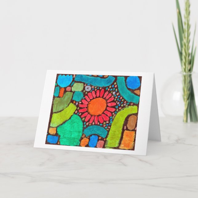 Cartão Flor no Vale, Klee (Frente)