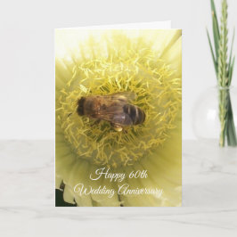 Cartão Flor Personalizada 60º Aniversário de Casamento