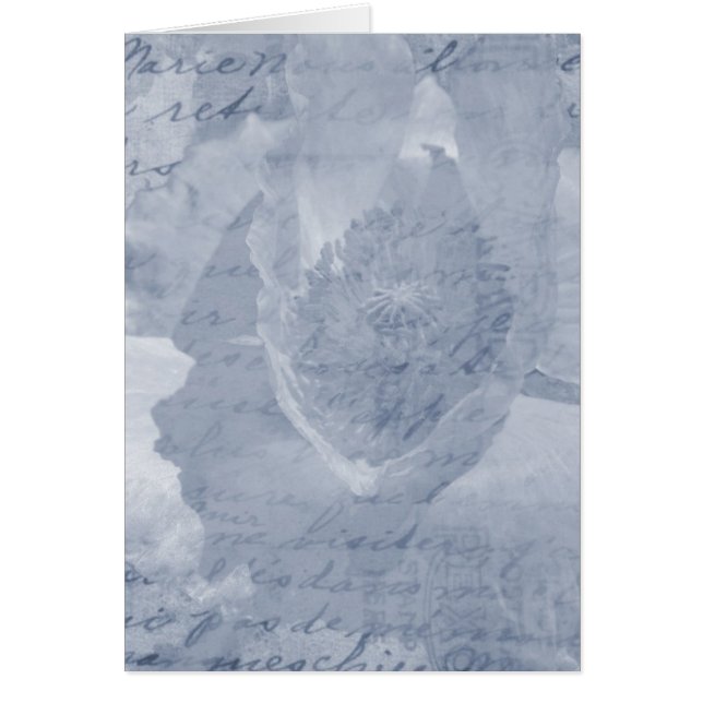 Cartão Flor Poppy (Frente)