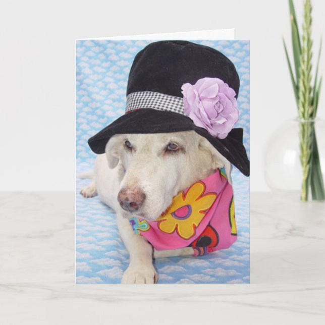 Cartão Flor Power Myrtie Birthday (Frente)