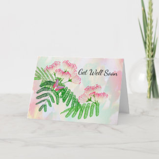 Cartão Flor rosa e borboleta ficam bem