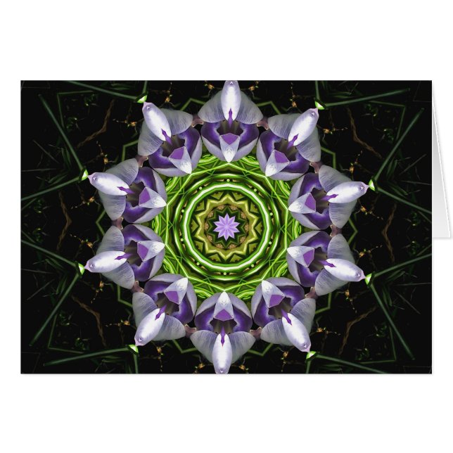 Cartão Flor Roxo (Frente Horizontal)