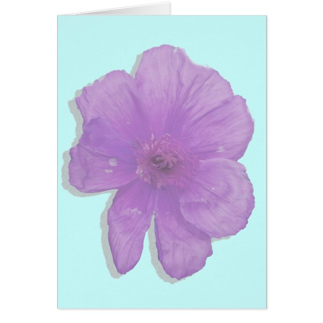 Cartão Flor Roxo/ PopArt (Frente)