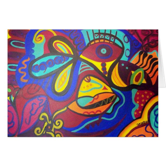 Cartão Flor Sagrada (Frente Horizontal)