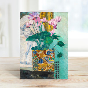 Cartão Flor, vida estática Koloman Moser