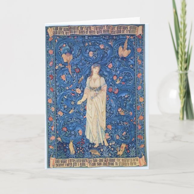 Cartão Flora Deusa das Flores (Frente)