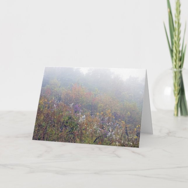 Cartão Flora do outono (Frente)