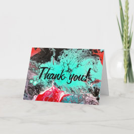 Cartão "Flora subaquática e fauna lúdica" Obrigado