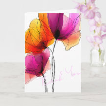 Florais Abstratos em Aquarela Personalizados Elega