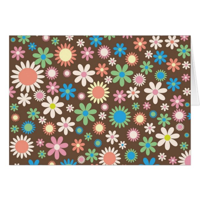 Cartão Floral (Frente Horizontal)