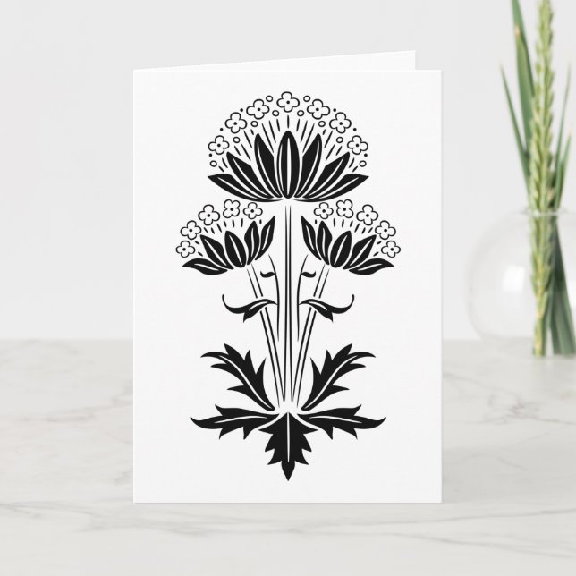 Cartão Floral (Frente)