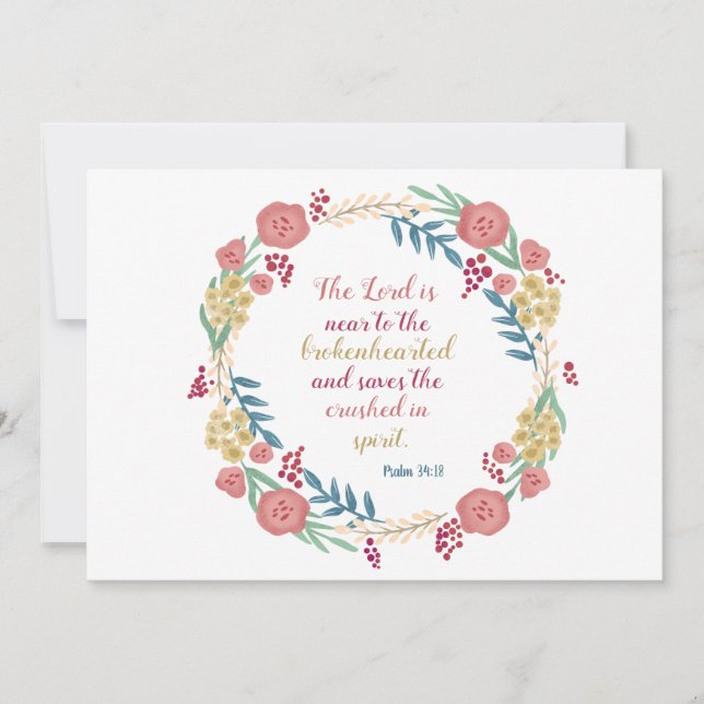 Cartão Floral (Frente)