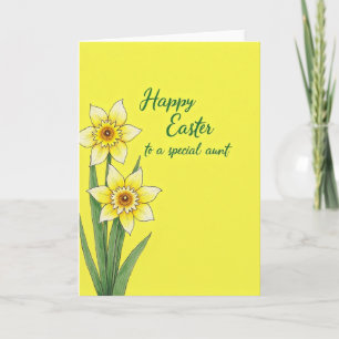 Cartão Floral Amarelo da Primavera