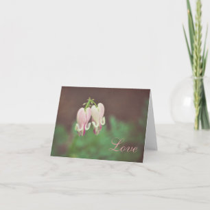 Cartão Floral-Bleeding Heart