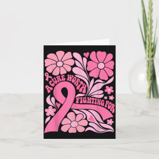 Cartão Floral Boho Sobrevivente de Câncer de Mama Uma Cur
