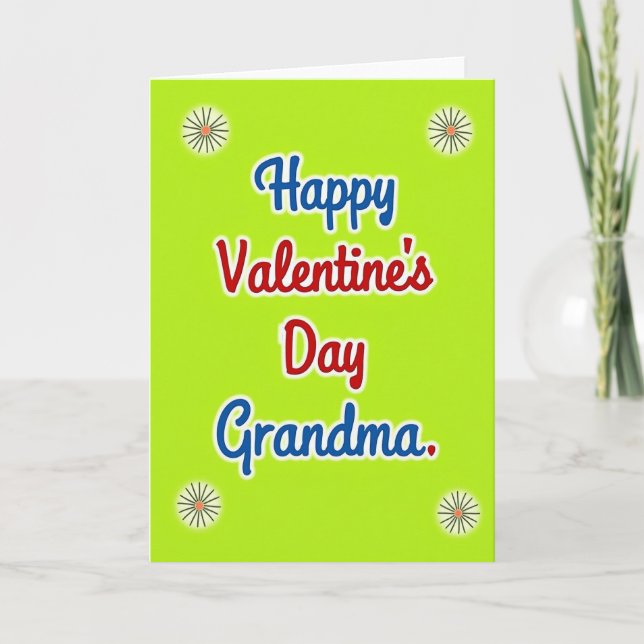 Cartão Floral Burst Grandma Card (Frente)