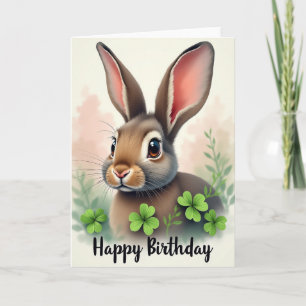 Cartão Floral de Aniversário para Amigo Peludo