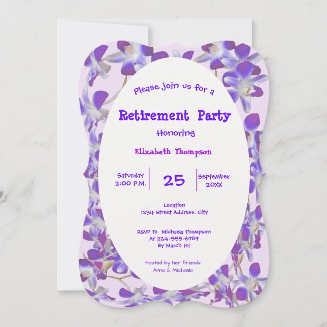 cartão floral de festa de reforma floral com armaç (Frente)