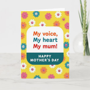 Cartão Floral do Dia das Mães