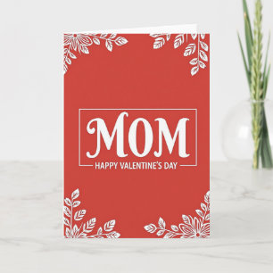 Cartão Floral do Dia dos Namorados para Mãe
