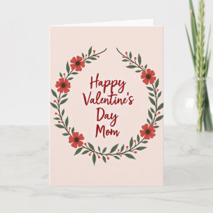 Cartão Floral Feliz Dia dos Namorados Mãe