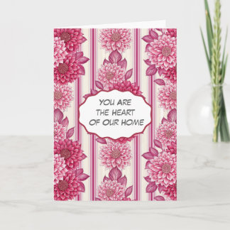 Cartão Floral Heart of Our Home 