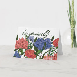 Cartão Floral Indiano para Coragem