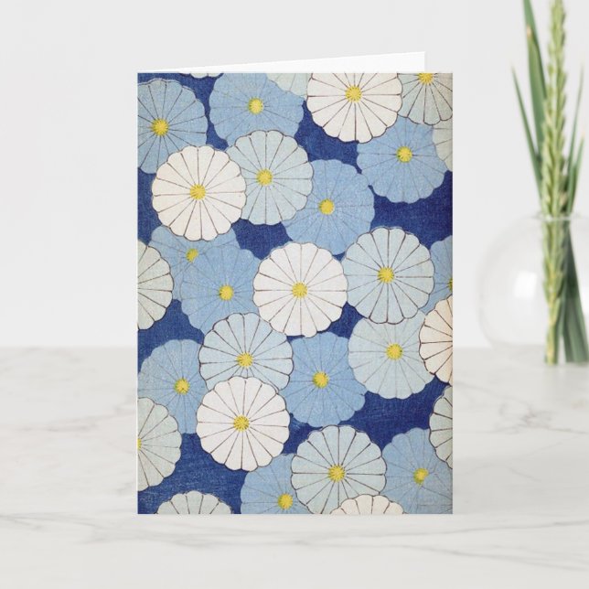 Cartão floral japonês (Frente)