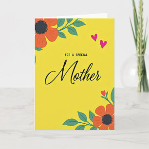 Cartão Floral para Mãe Especial