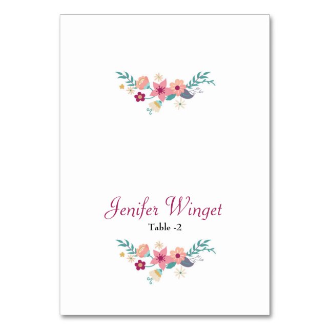 Cartão Floral Place (Frente)