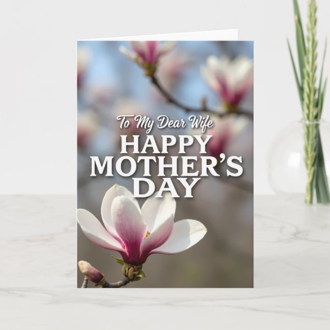Cartão Floral Querida Esposa (Frente)