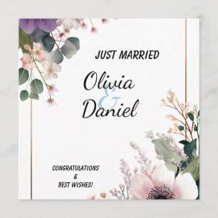 🌸 Cartão Floral Recém-Casados 🌸💍