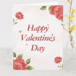 Cartão Floral Rústico Personalizado Glossy e Moderno para