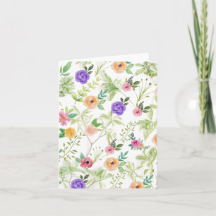 Cartão Floral Shabby Chic