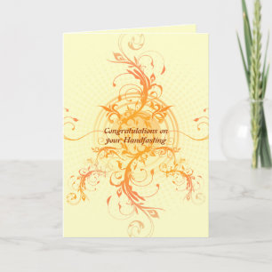Cartão Floral Sun Handfasting Card