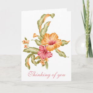 Cartão Floral Thinking of You Card