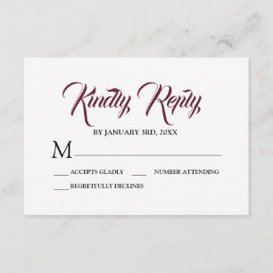 Cartão floral vermelho da resposta de Borgonha