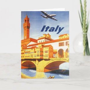 Cartão Florence Itália Ponte Vecchio Viagens vintage