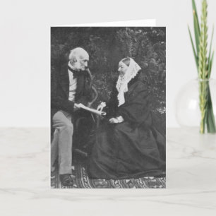 Cartão Florence Nightingale e Sir Harry Verney